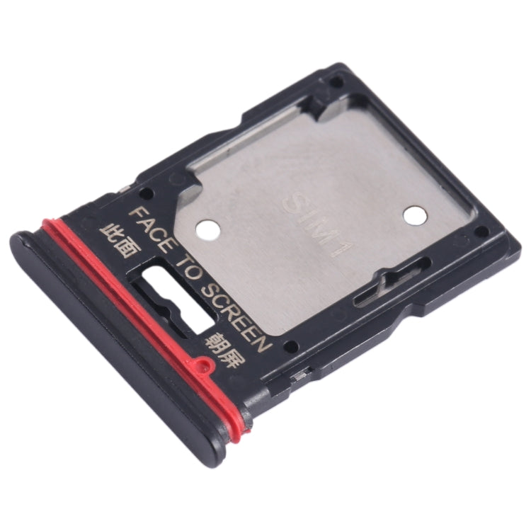 For Xiaomi Redmi K50i SIM Card Tray + SIM Card Tray / Micro SD Card Tray (Black) - Card Tray by buy2fix | Online Shopping UK | buy2fix