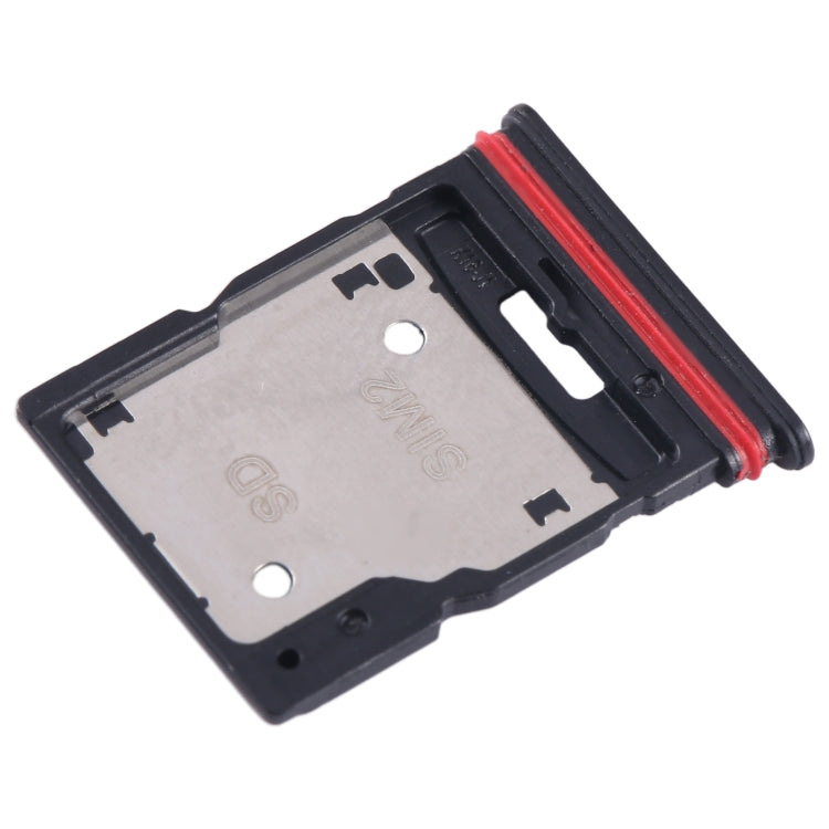 For Xiaomi Redmi K50i SIM Card Tray + SIM Card Tray / Micro SD Card Tray (Black) - Card Tray by buy2fix | Online Shopping UK | buy2fix