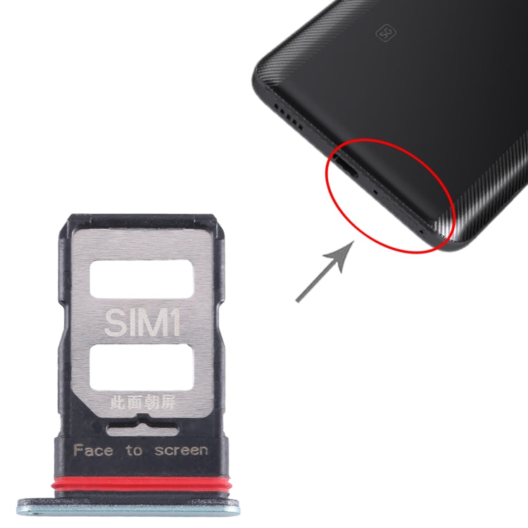 For Xiaomi Redmi K60 SIM Card Tray + SIM Card Tray (Green) by buy2fix