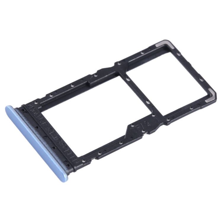 For Xiaomi Redmi 12 4G SIM Card Tray + SIM Card Tray / Micro SD Card Tray (Blue) - Card Tray by buy2fix | Online Shopping UK | buy2fix