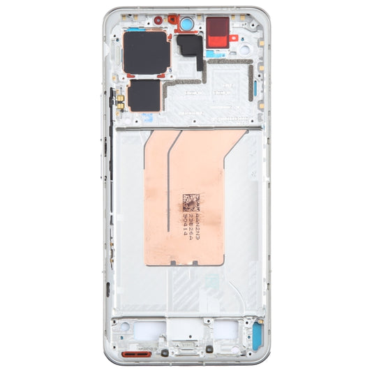 For Xiaomi 14 Pro Original Front Housing LCD Frame Bezel Plate (Silver) by buy2fix