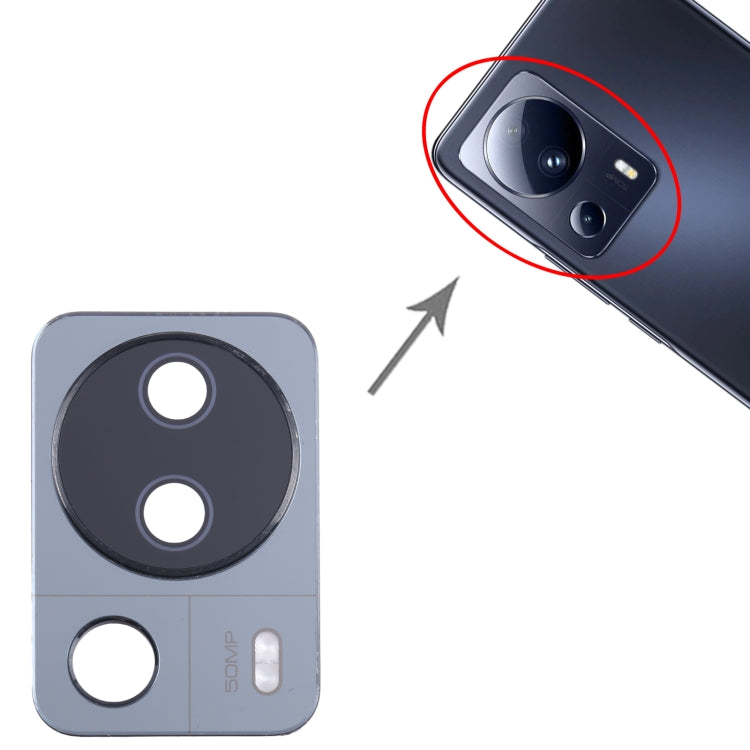 For Xiaomi 13 Lite Camera Lens Cover (Black) by buy2fix