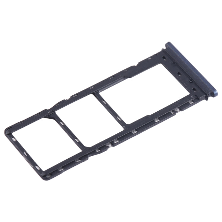 For Tecno Pova 2 SIM Card Tray + SIM Card Tray + Micro SD Card Tray (Dark Blue) - Card Tray by buy2fix | Online Shopping UK | buy2fix