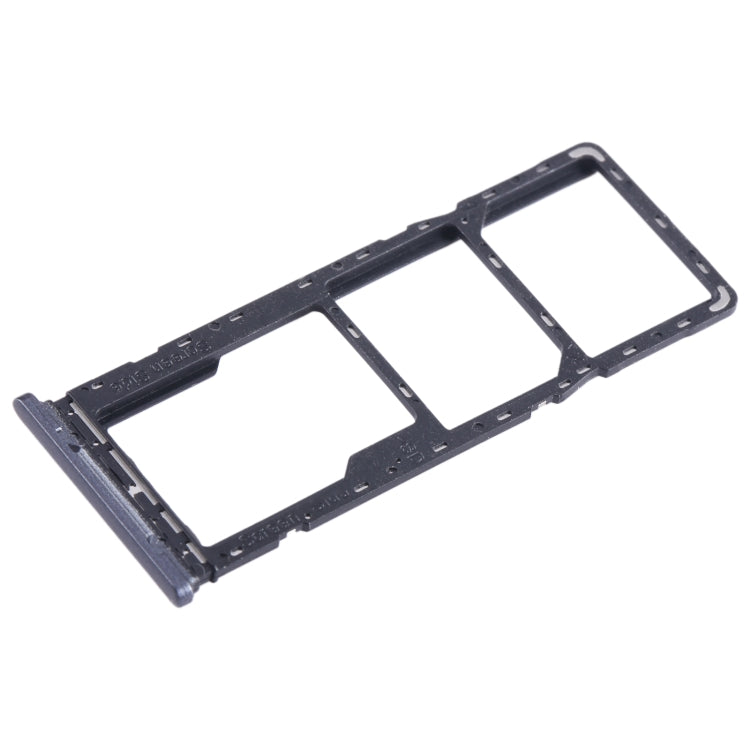 For Tecno Spark 7T SIM Card Tray + SIM Card Tray + Micro SD Card Tray (Black) - Card Tray by buy2fix | Online Shopping UK | buy2fix