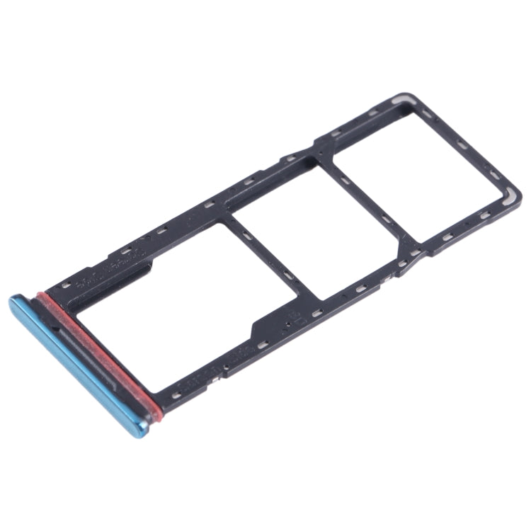 For Tecno Spark 8 SIM Card Tray + SIM Card Tray + Micro SD Card Tray (Green) - Card Tray by buy2fix | Online Shopping UK | buy2fix