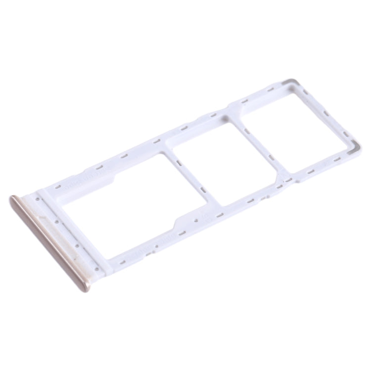 For Tecno Camon 18 SIM Card Tray + SIM Card Tray + Micro SD Card Tray (Gold) - Card Tray by buy2fix | Online Shopping UK | buy2fix