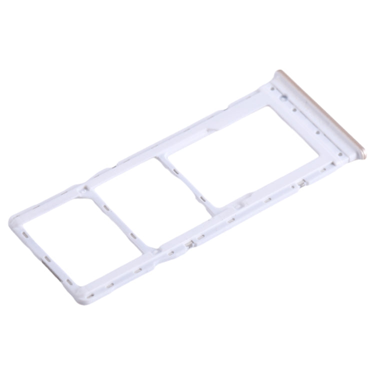 For Tecno Camon 18 SIM Card Tray + SIM Card Tray + Micro SD Card Tray (Gold) - Card Tray by buy2fix | Online Shopping UK | buy2fix