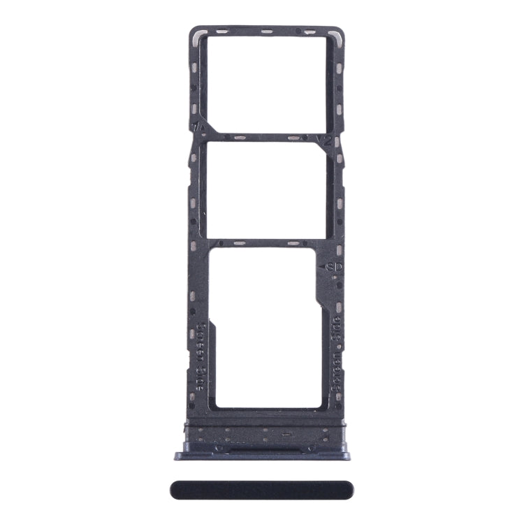 For Tecno Pova Neo SIM Card Tray + SIM Card Tray + Micro SD Card Tray (Black) - Card Tray by buy2fix | Online Shopping UK | buy2fix