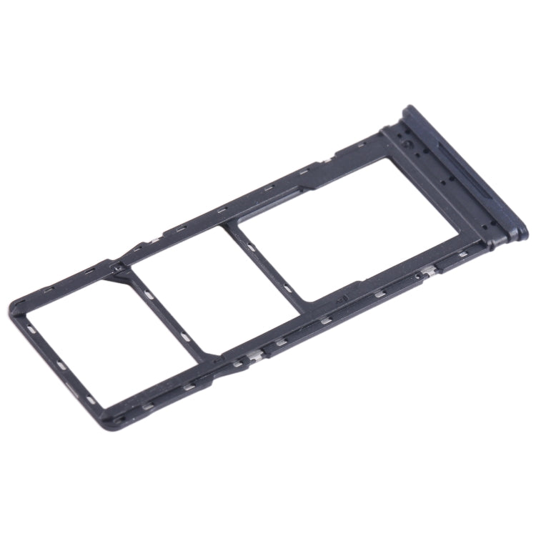For Tecno Pova Neo SIM Card Tray + SIM Card Tray + Micro SD Card Tray (Black) - Card Tray by buy2fix | Online Shopping UK | buy2fix
