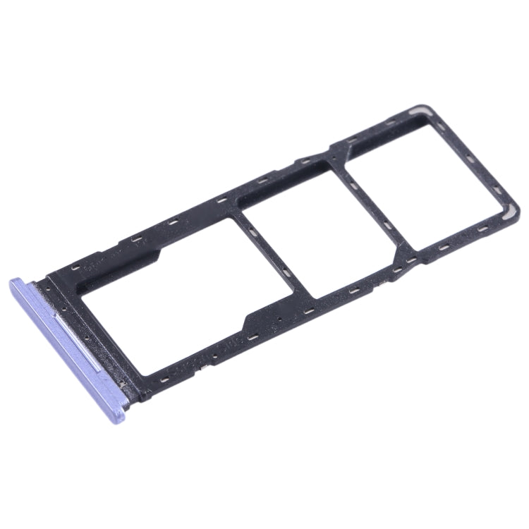 For Tecno Spark Go 2022 SIM Card Tray + SIM Card Tray + Micro SD Card Tray (Purple) - Card Tray by buy2fix | Online Shopping UK | buy2fix