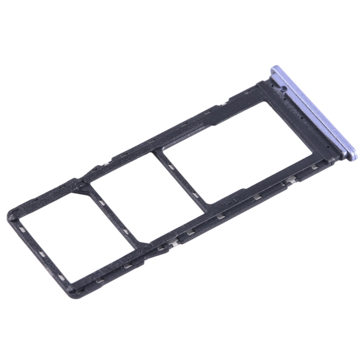 For Tecno Spark Go 2022 SIM Card Tray + SIM Card Tray + Micro SD Card Tray (Purple) - Card Tray by buy2fix | Online Shopping UK | buy2fix