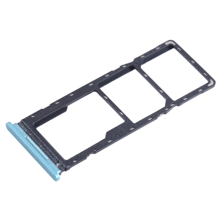For Tecno Spark 8C KG5k SIM Card Tray + SIM Card Tray + Micro SD Card Tray (Green) - Card Tray by buy2fix | Online Shopping UK | buy2fix