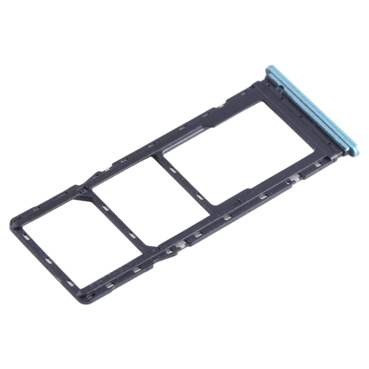 For Tecno Spark 8C KG5k SIM Card Tray + SIM Card Tray + Micro SD Card Tray (Green) - Card Tray by buy2fix | Online Shopping UK | buy2fix