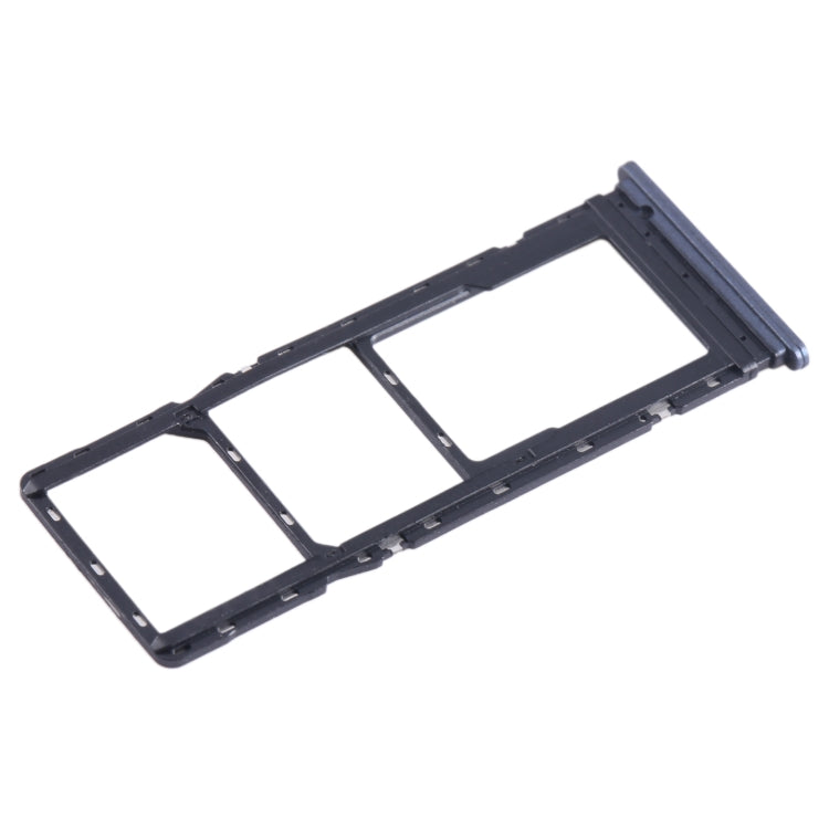 For Tecno Spark 8C KG5k SIM Card Tray + SIM Card Tray + Micro SD Card Tray (Blue) - Card Tray by buy2fix | Online Shopping UK | buy2fix