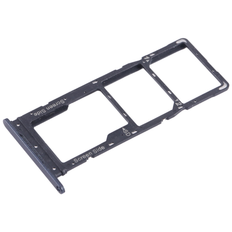 For Tecno Spark Go 2023 BF7n SIM Card Tray + SIM Card Tray + Micro SD Card Tray (Black) - Card Tray by buy2fix | Online Shopping UK | buy2fix