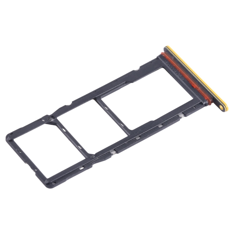 For Tecno Spark Go 2023 BF7n SIM Card Tray + SIM Card Tray + Micro SD Card Tray (Yellow) - Card Tray by buy2fix | Online Shopping UK | buy2fix