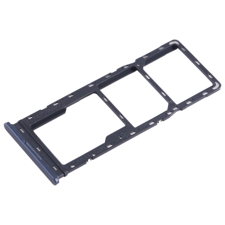 For Tecno Pop 7 Pro BF7 SIM Card Tray + SIM Card Tray + Micro SD Card Tray (Blue) - Card Tray by buy2fix | Online Shopping UK | buy2fix