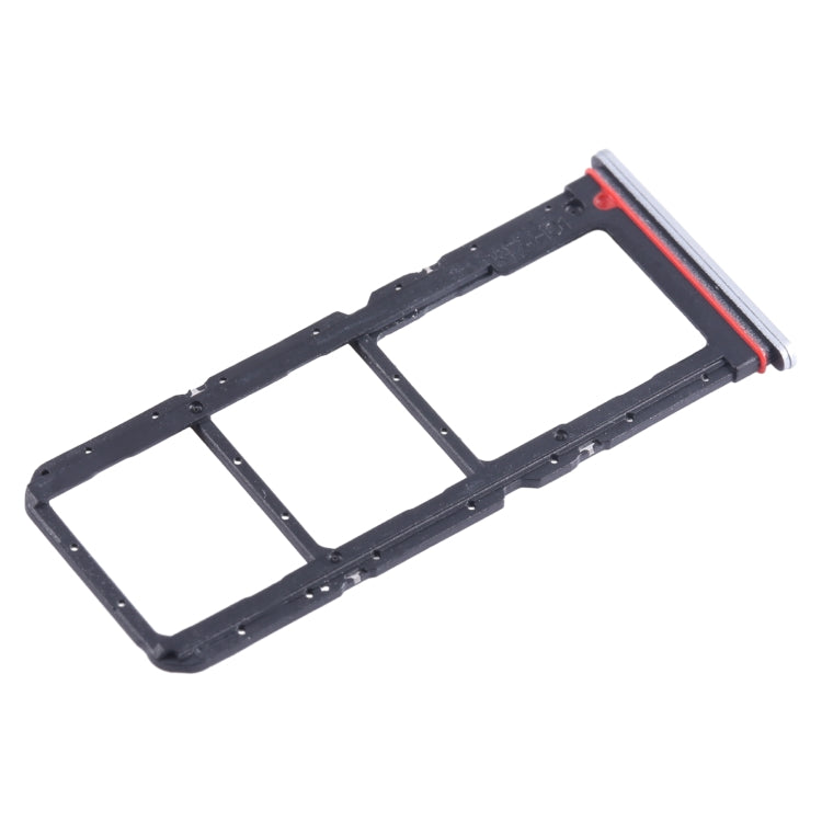 For Tecno Spark 10 Pro KI7 SIM Card Tray + SIM Card Tray + Micro SD Card Tray (White) - Card Tray by buy2fix | Online Shopping UK | buy2fix