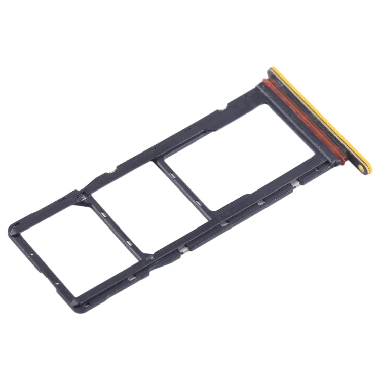 For Tecno Pop 7 BF6 SIM Card Tray + SIM Card Tray + Micro SD Card Tray (Orange) - Card Tray by buy2fix | Online Shopping UK | buy2fix