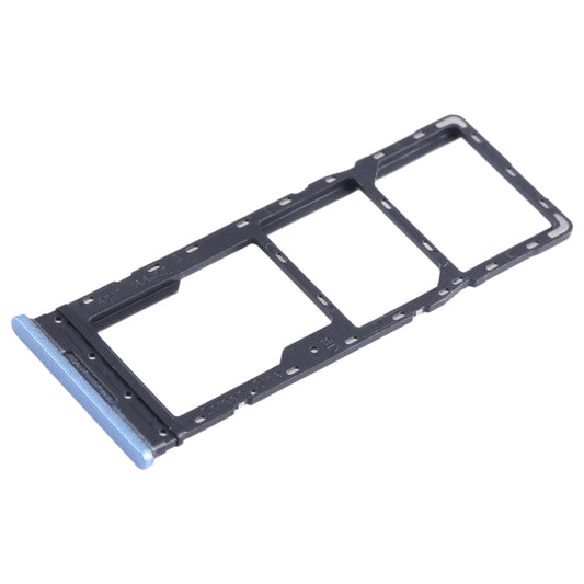 For Infinix Note 11 X663 SIM Card Tray + SIM Card Tray + Micro SD Card Tray (Blue) - Card Tray by buy2fix | Online Shopping UK | buy2fix