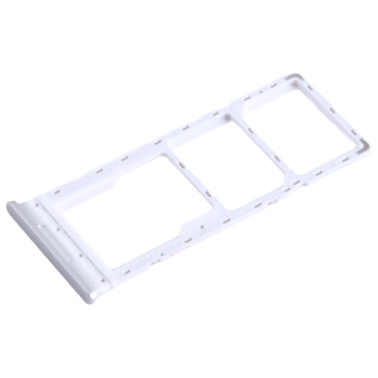 For Infinix Note 11 X663 SIM Card Tray + SIM Card Tray + Micro SD Card Tray (White) - Card Tray by buy2fix | Online Shopping UK | buy2fix