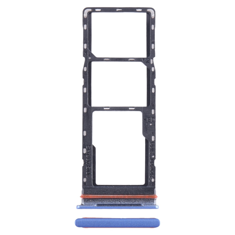 For Infinix Note 11i SIM Card Tray + SIM Card Tray + Micro SD Card Tray (Blue) - Card Tray by buy2fix | Online Shopping UK | buy2fix