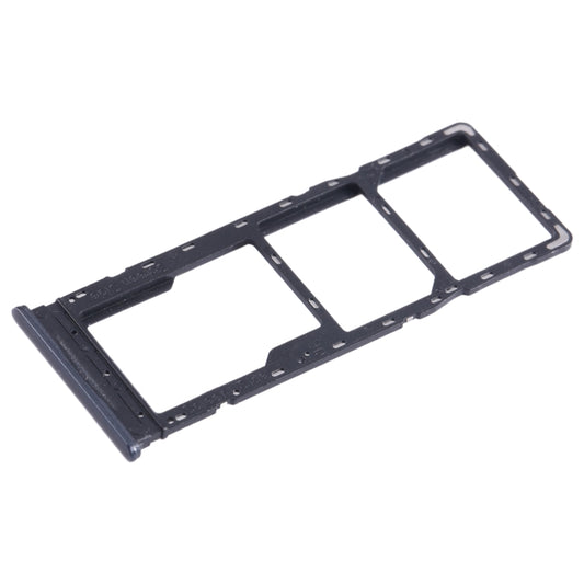 For Infinix Hot 11 Play SIM Card Tray + SIM Card Tray + Micro SD Card Tray (Black) - Card Tray by buy2fix | Online Shopping UK | buy2fix