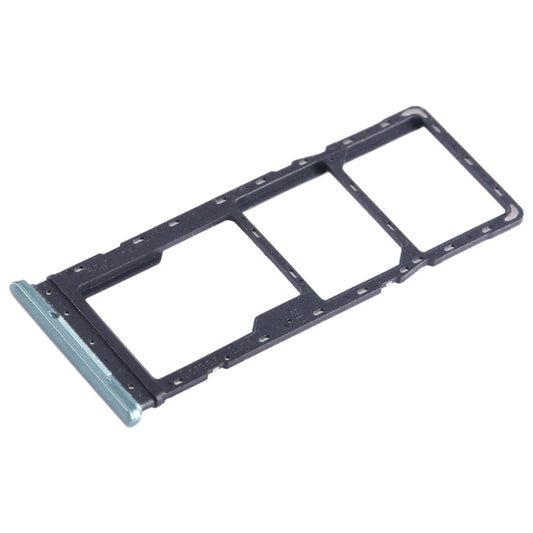 For Infinix Hot 12i X665B SIM Card Tray + SIM Card Tray + Micro SD Card Tray (Green) - Card Tray by buy2fix | Online Shopping UK | buy2fix