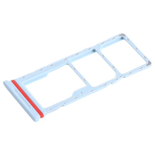 For Infinix Smart 6 HD X6512 SIM Card Tray + SIM Card Tray + Micro SD Card Tray (Baby Blue) - Card Tray by buy2fix | Online Shopping UK | buy2fix