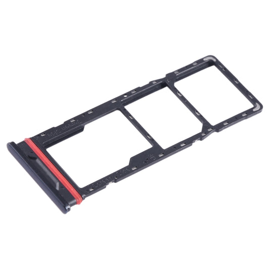 For Infinix Smart 6 Plus India X6823 SIM Card Tray + SIM Card Tray + Micro SD Card Tray (Black) - Card Tray by buy2fix | Online Shopping UK | buy2fix