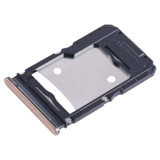 For Infinix Zero 20 X6821 SIM Card Tray + SIM Card Tray + Micro SD Card Tray (Gold) - Card Tray by buy2fix | Online Shopping UK | buy2fix