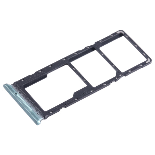 For Infinix Hot 20i X665 SIM Card Tray + SIM Card Tray + Micro SD Card Tray (Green) - Card Tray by buy2fix | Online Shopping UK | buy2fix
