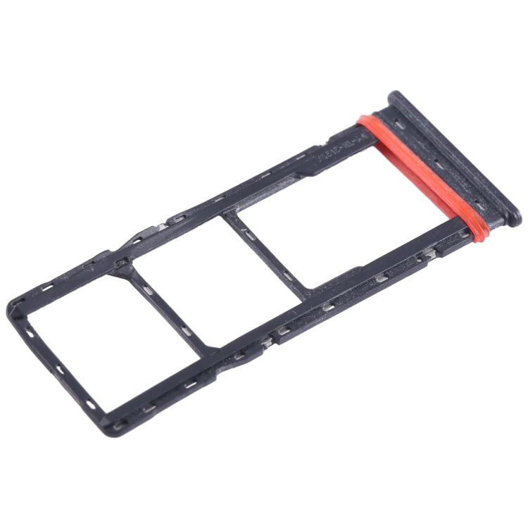 For Infinix Smart 7 X6515 SIM Card Tray + SIM Card Tray + Micro SD Card Tray (Black) - Card Tray by buy2fix | Online Shopping UK | buy2fix
