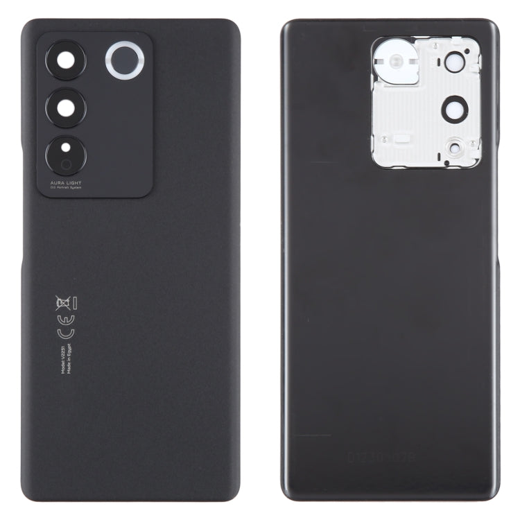 For vivo V27 Original Battery Back Cover with Camera Lens Cover(Black) - Back Cover by buy2fix | Online Shopping UK | buy2fix
