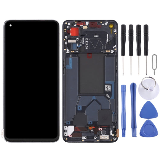 Original LCD Screen For OPPO Reno7 Pro 5G Digitizer Full Assembly with Frame (Black) by buy2fix