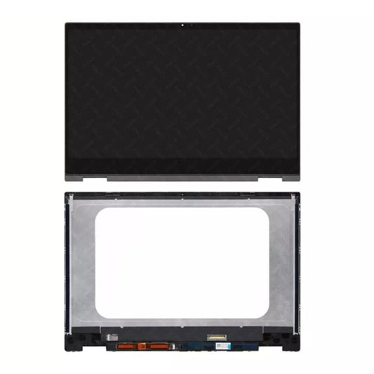 LCD Screen For HP Pavilion X360 14-DW 14M-DW Digitizer Full Assembly with Frame(Black) - Laptop Screen by buy2fix | Online Shopping UK | buy2fix