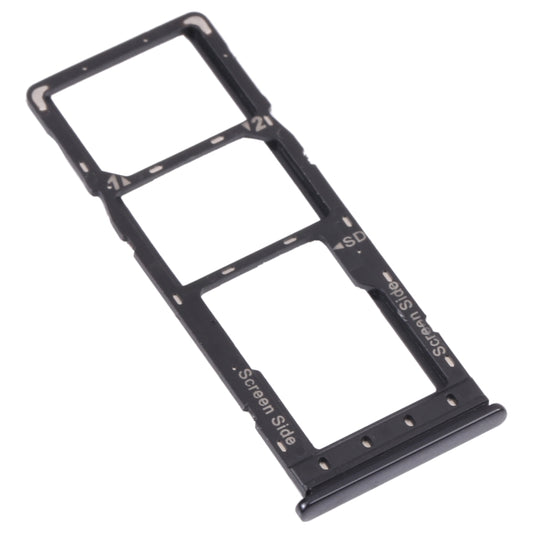 For Infinix Hot 9 Pro SIM Card Tray + SIM Card Tray + Micro SD Card Tray (Black) - Card Tray by buy2fix | Online Shopping UK | buy2fix