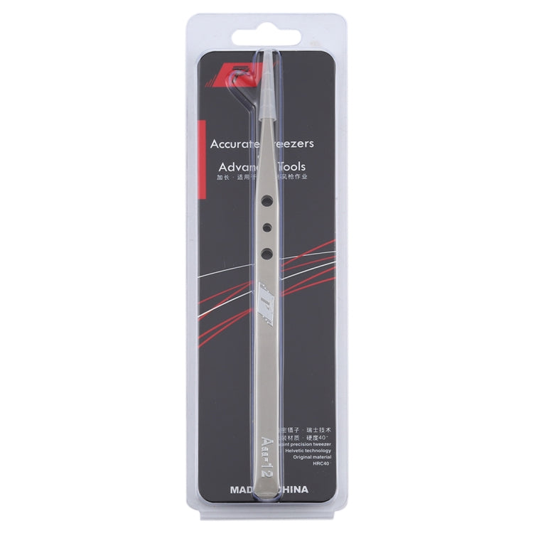 Aaa-12 Precision Repair Tweezers Long Pointed Stainless Steel - Tweezers by buy2fix | Online Shopping UK | buy2fix