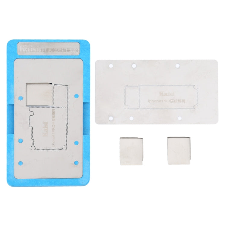 Kaisi Mainboard Middle Layer Board BGA Reballing Stencil Plant Tin Platform for iPhone 11 / 11 Pro - Repair Platform by buy2fix | Online Shopping UK | buy2fix