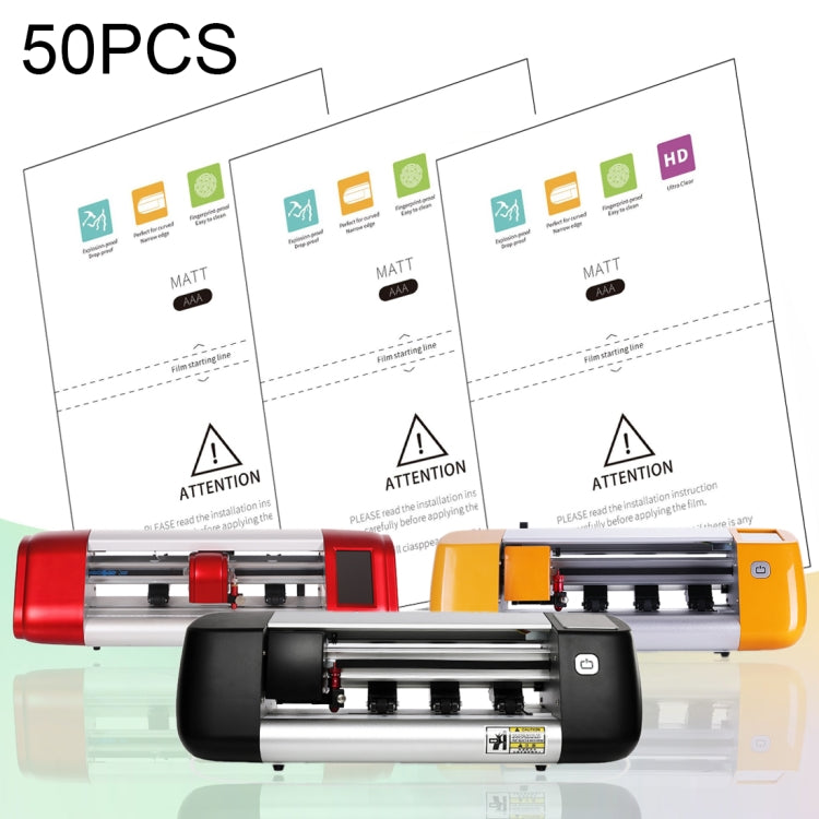 50 PCS F0002 Frosted TPU Soft Film Supplies for Protector Cutter - Phone Film Cutter by buy2fix | Online Shopping UK | buy2fix