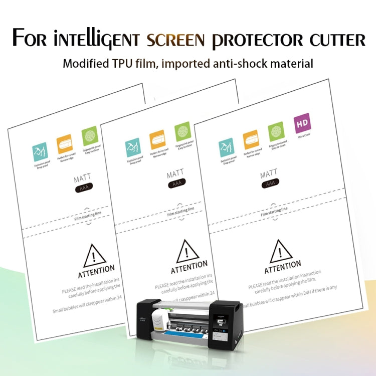 50 PCS F0002 Frosted TPU Soft Film Supplies for Protector Cutter - Phone Film Cutter by buy2fix | Online Shopping UK | buy2fix