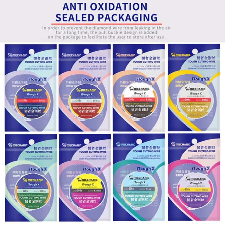 MECHANIC iTough X 200M 0.08MM LCD OLED Screen Cutting Wire by MECHANIC