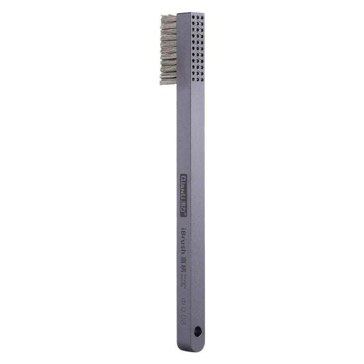 Qianli iBrush Straight Handle Aluminum Alloy Steel Brush - Dust Remove Tool by QIANLI | Online Shopping UK | buy2fix
