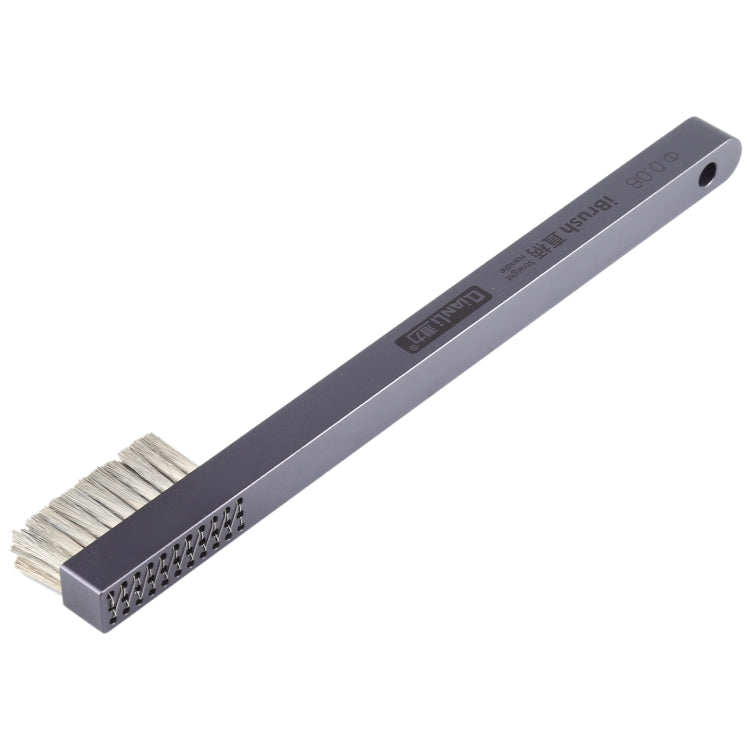 Qianli iBrush Straight Handle Aluminum Alloy Steel Brush - Dust Remove Tool by QIANLI | Online Shopping UK | buy2fix