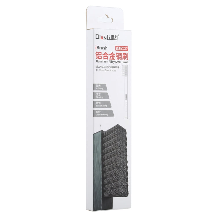 Qianli iBrush Straight Handle Aluminum Alloy Steel Brush - Dust Remove Tool by QIANLI | Online Shopping UK | buy2fix