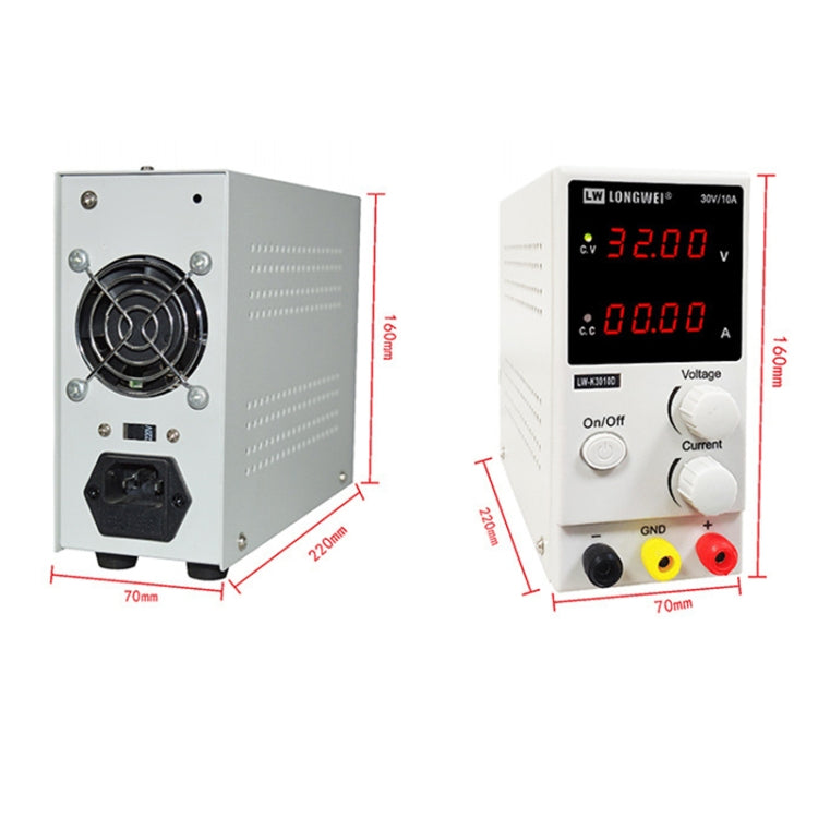 K3010D 30V 10A DC Switching Regulated Powers Supply Phone Repair Voltage Regulator(UK Plug) - Power Supply by buy2fix | Online Shopping UK | buy2fix