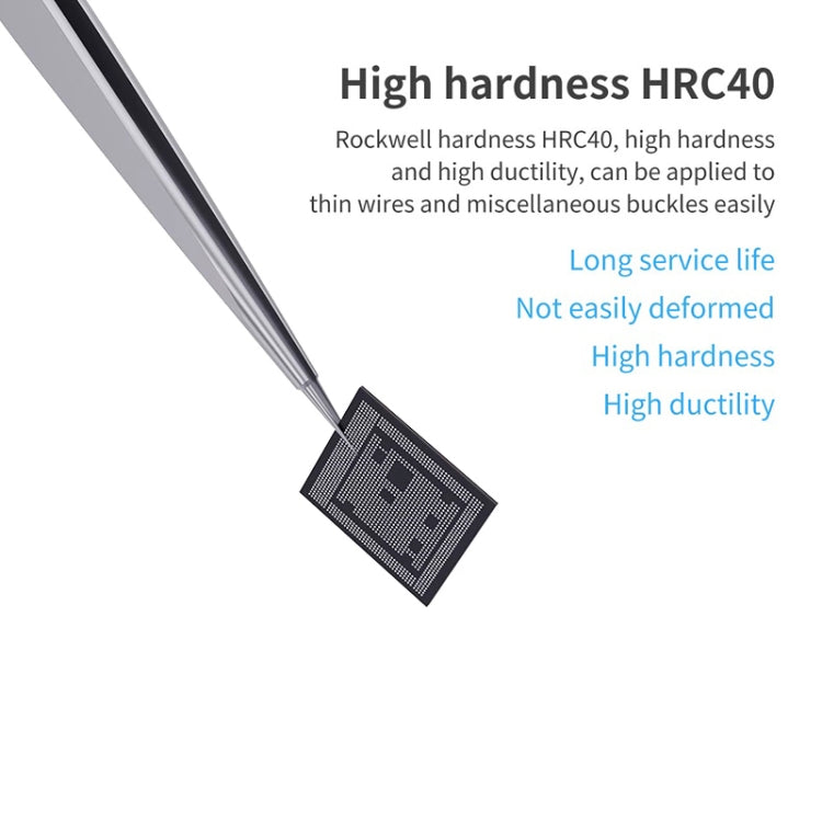 Qianli iNeezy YK-02 Stainless Steel Extra-sharp Thickened Tweezers Pointed Tweezers - Tweezers by QIANLI | Online Shopping UK | buy2fix