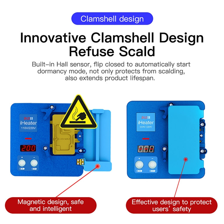 AIXUN iHeater Double Layers Board Pre-heating Soldering Rework Station for iPhone X-12, US Plug - Repair Platform by buy2fix | Online Shopping UK | buy2fix