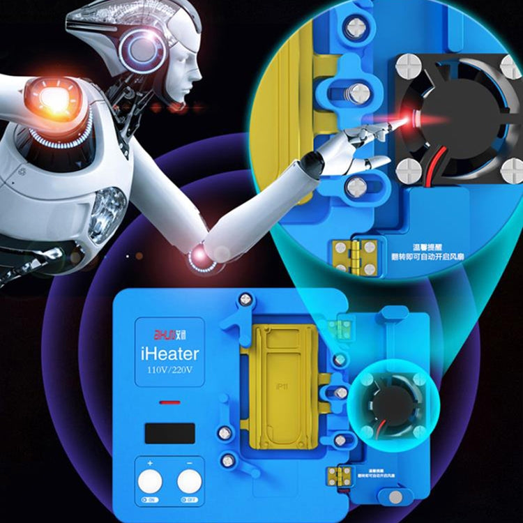 AIXUN iHeater Double Layers Board Pre-heating Soldering Rework Station for iPhone X-12, US Plug - Repair Platform by buy2fix | Online Shopping UK | buy2fix