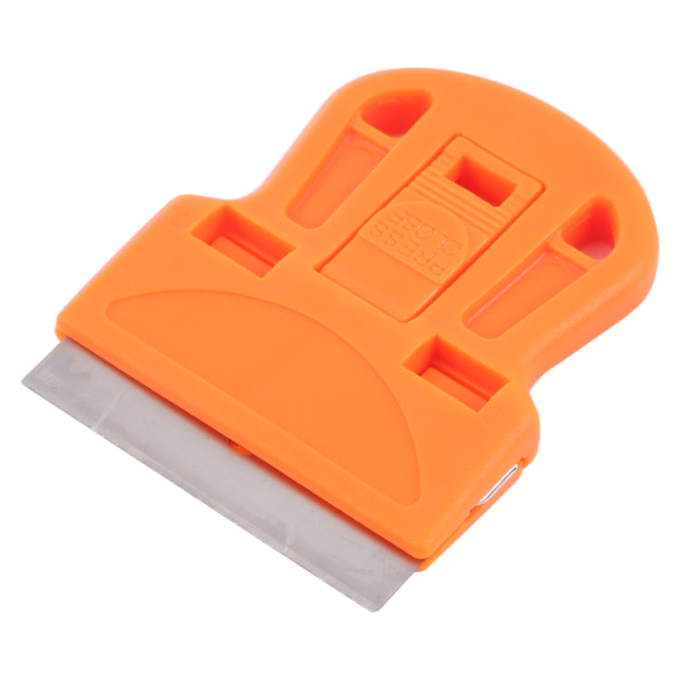 Glue Remover Squeegee Sticker Cleaner Plastic Handle Scraper(Orange) - Dust Remove Tool by buy2fix | Online Shopping UK | buy2fix